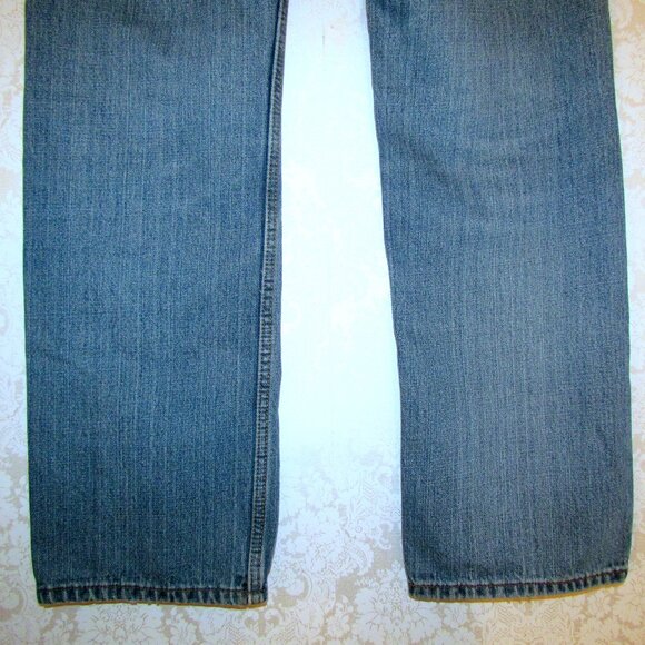 MEN'S LEVI'S DENIZEN 281 JEANS, 34 x 34 BLUE STRAIGHT LEG - Picture 7 of 10